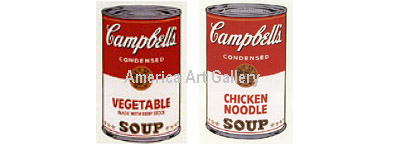 ANDY WARHOL SUNDAY B MORNING CAMPBELL'S SOUP SUITE OF 2