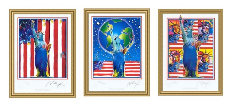 PETER MAX 9/11SEPT II TRIBUTE COLLECTION HAND SIGNED