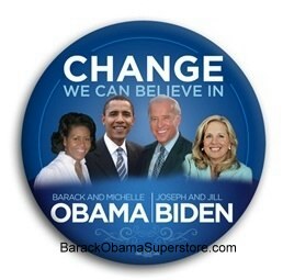 FAB BARACK OBAMA  PRESIDENTIAL COLLECTIBLE  BUTTON -5