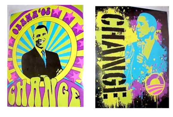 COOL POP ART BARACK OBAMA MINI POSTERS SET 2