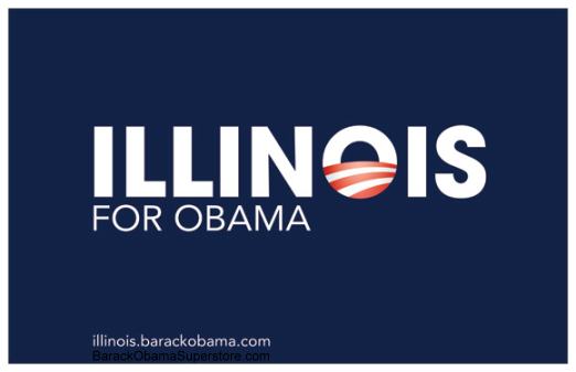 CLASSIC BARACK OBAMA ILLINOIS CAMPAIGN POSTER