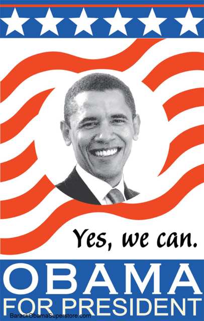 BARACK OBAMA FOR PRESIDENT CAMPAIGN POSTER