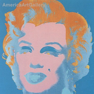 SUNDAY B MORNING WARHOL MARILYN PRINT(Blue)