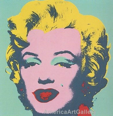 SUNDAY B MORNING WARHOL MARILYN PRINT(Green)