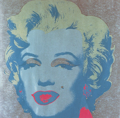 SUNDAY B MORNING WARHOL MARILYN PRINT(Gray)