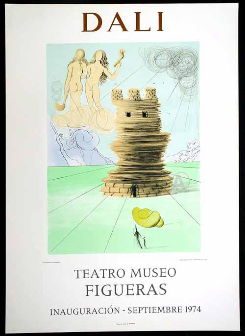 RARE SALVADOR DALI VINTAGE 1970s EXHIBITION PRINT by MOURLOT