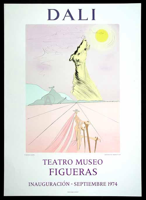 RARE SALVADOR DALI VINTAGE 1970s EXHIBITION PRINT by MOURLOT