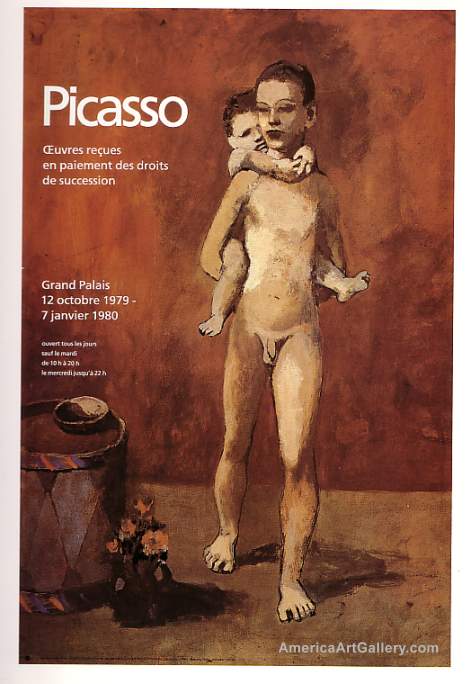 RARE! PICASSO ORIGINAL 1979 EXHIBITION LITHO POSTER