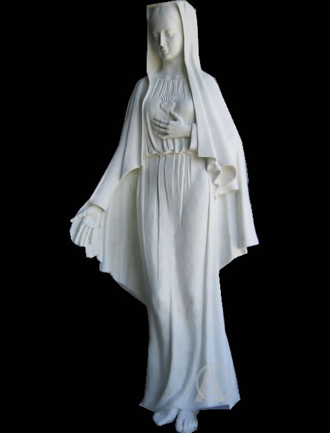 ELEGANT JESUS CHRIST MARY IMMACULATE HEART SCULPTURE