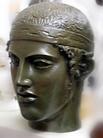 GREAT HEAD ANCIENT OLYMPICS MAN MUSEUM QUALITY STATUE