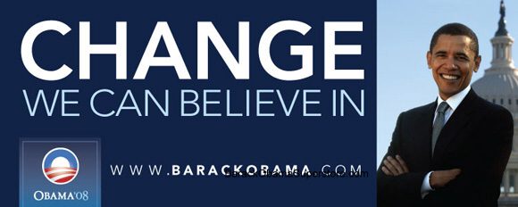 FABULOUS BARACK OBAMA OVERSIZE CAMPAIGN BANNER - COLLECTIBLE 3