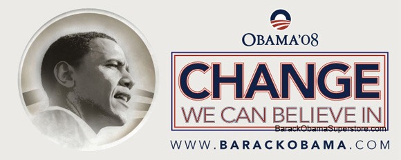FABULOUS BARACK OBAMA OVERSIZE CAMPAIGN BANNER - COLLECTIBLE 5