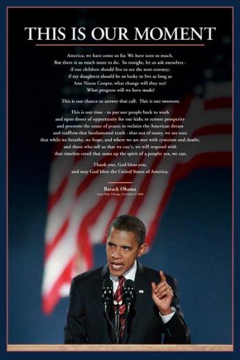 BARACK OBAMA  OUR MOMENT PORTRAIT SPEECH