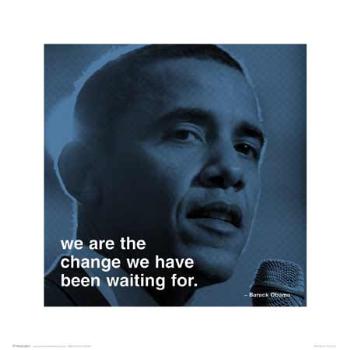 BARACK OBAMA WORDS OF WISDOM FINE ART PRINT