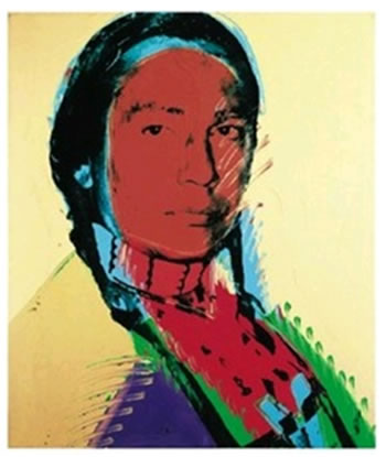 ANDY WARHOL AMERICAN INDIAN FINE LITHOGRAPH PRINT